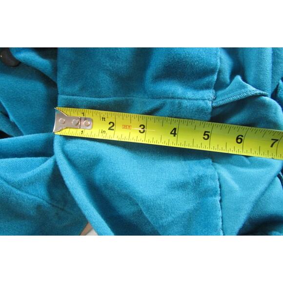 Raymodes Robe Button Up Full Length Tag Size 7 Union Made Teal Blue Vintage 70s - Picture 9 of 9